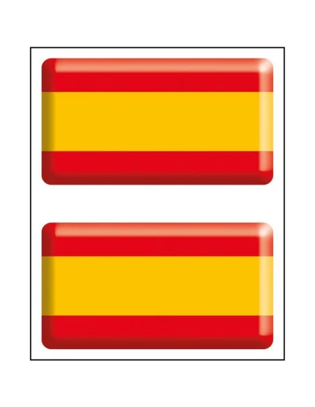Pack Pegatina Bandera España Relieve 2 Unidades