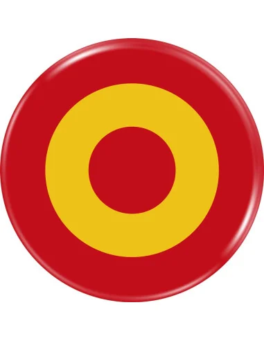 Pegatina en relieve de la Escarapela de Aviación Española