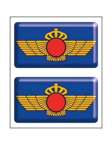 Pegatina Ejército Aire Relieve 2 unidades relieve