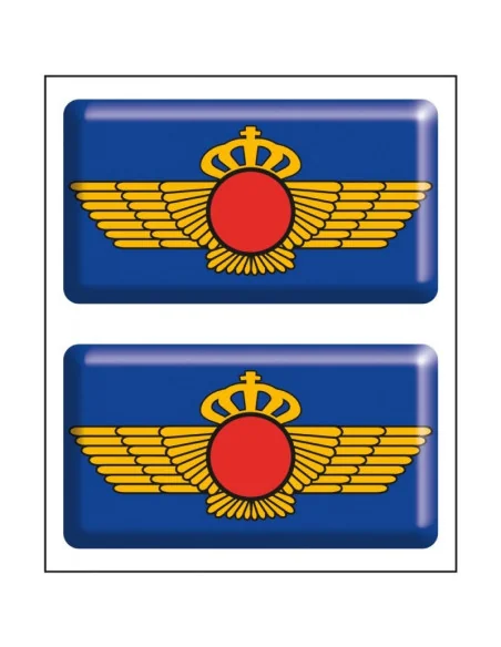 Pegatina Ejército Aire Relieve 2 unidades relieve