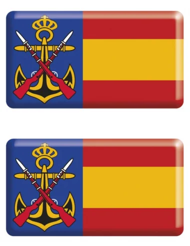 Pegatina Infantería Marina Relieve 2 Unidades