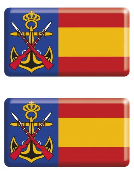 Pegatina Infantería Marina Relieve 2 Unidades