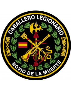 Pegatina Redonda de la Legión Española con el Laurel 7x 7 cm