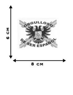 Pegatina Tercios de Flandes con leyenda y bandera España 2