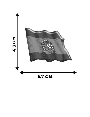 Pegatina Bandera España Actual Ondeante Volumen