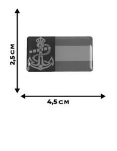 Pegatina Armada bandera España Relieve 2