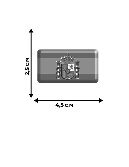 Pack de 2 Pegatinas en relieve de la Bandera de España Actual