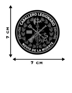 Pegatina Redonda de la Legión Española con el Laurel 7x 7 cm 2