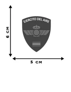Pegatina del Ejercito del Aire Español en forma Escudo con bandera españa 2