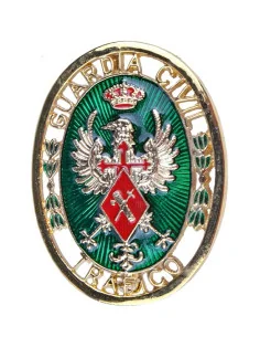 Placa de Guardia Civil Tráfico con Alfiler Trasero
