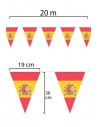 Guirnalda o Tira de Banderas de España de tela de 20m