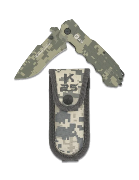 Navaja K25 Camo con Funda Rigida