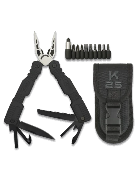 Alicate Multiusos K25 Engomado Negro