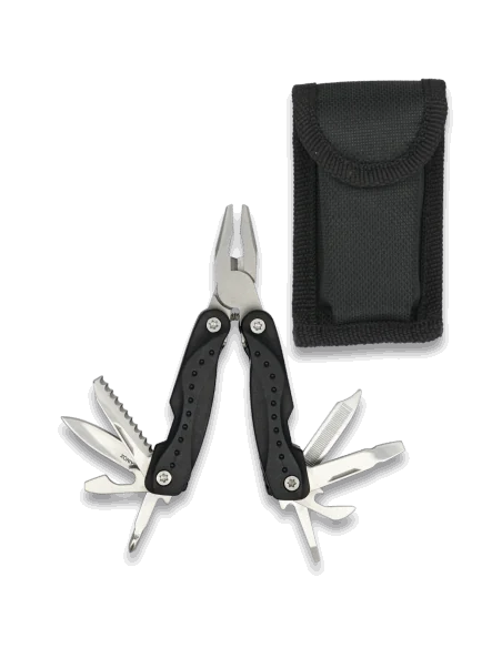 Alicate Multiusos Negro Con Funda