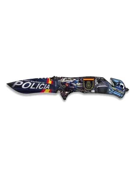 Navaja Táctica Fos del Cuerpo Nacional De Policia TOTALMENTE impresa en 3D
