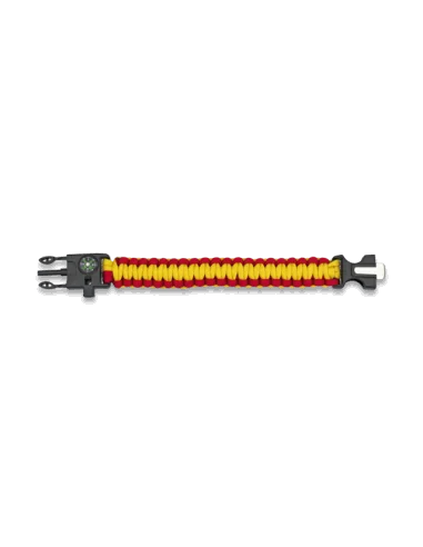 Pulsera Militar Bandera España ParaCord de Supervivencia.