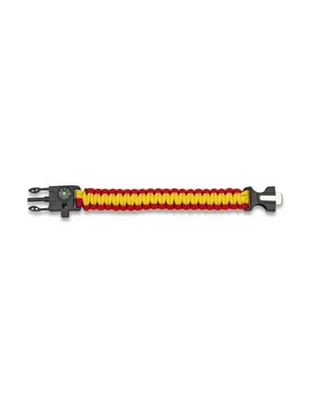Pulsera Militar Bandera España ParaCord de Supervivencia.