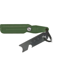 Pedernal Verde Militar con Brújula Y Silbato