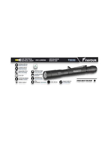 Linterna Táctica Favour 250 Lm