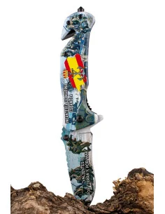 Navaja Infanteria de Marina Táctica impresa y decorada en 3D de este Glorioso Cuerpo de elite y la más Antigua del Mundo.