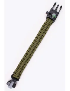 Pulsera Paracord Supervivencia Verde 2