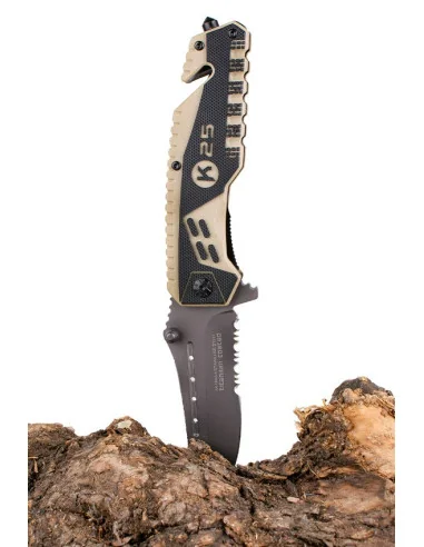 Navaja K25 Atracción 2 con apertura FOS coyote