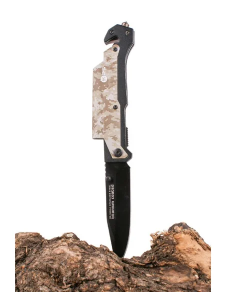 Navaja K25 con Pedernal, Linterna y 9,5Cm Fos