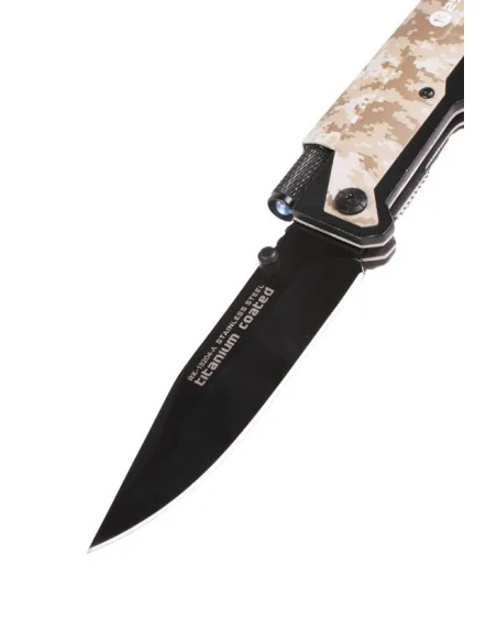Navaja K25 con Pedernal, Linterna y 9,5Cm Fos