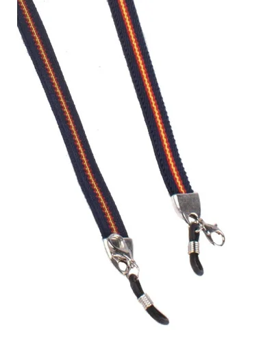 Cordón Elástico para Gafas Azul Bandera España