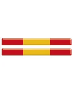 Pegatina Tira bandera de España con volumen