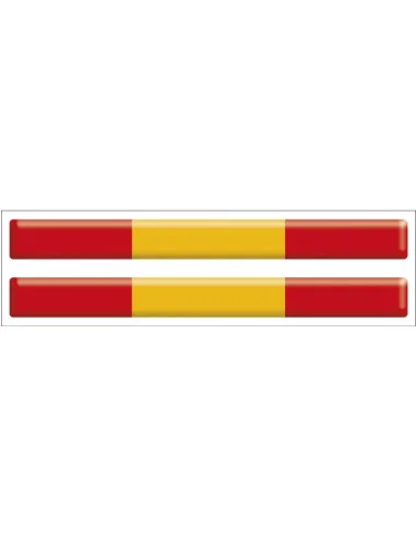 Pegatina Tira bandera de España con volumen