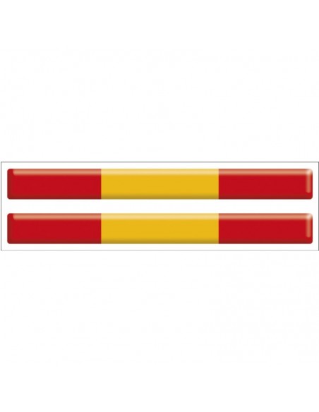 Pegatina Tira bandera de España con volumen
