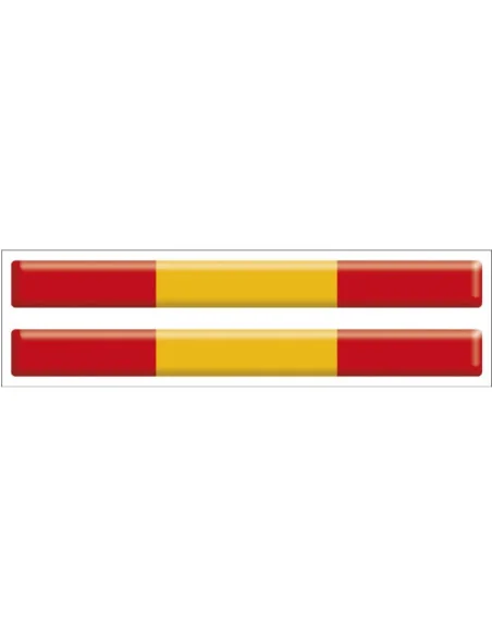 Pegatina Tira bandera de España con volumen