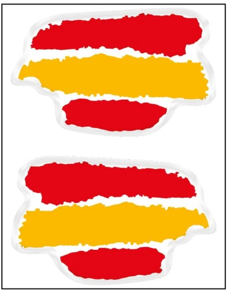 Pack 2 Unidades Bandera España Trazos