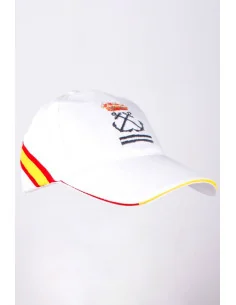 Gorra Patrón de Yate Bandera España Blanca 2