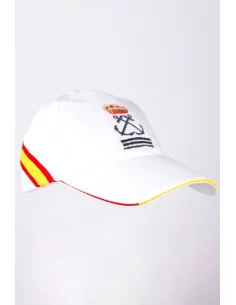 Gorra Capitán de Yate Bandera España Blanca 2