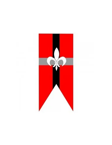 Bandera Personalizada Vertical Tipo Medieval