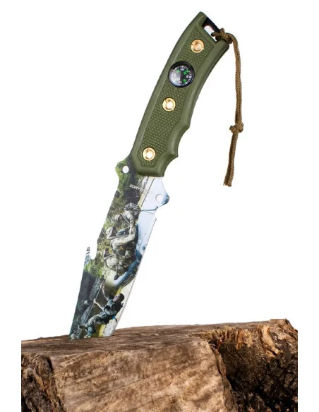 Cuchillo Militar con Brújula Impresión 3D