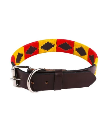 Collar Perro Bandera de España Bordado Argentino