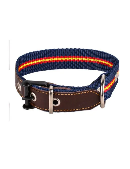 Collar Perro Bandera de España Azul