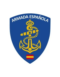 Pegatina de la Armada Española en forma Escudo