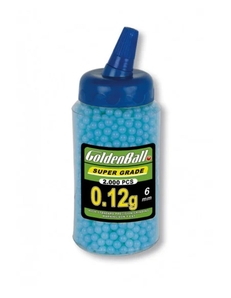 Airsoft Bolas 0.12g 2000Unidades 6mm Goldenball