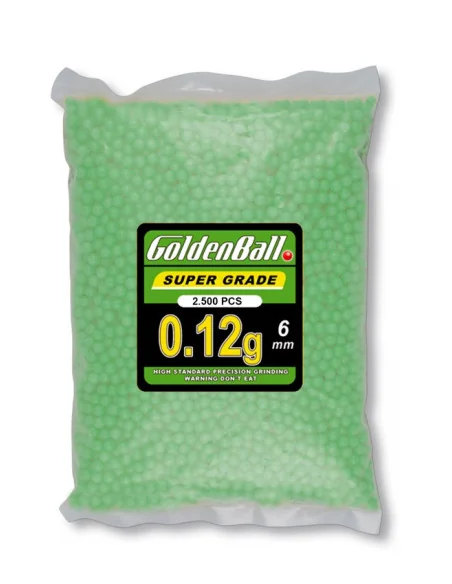 Airsoft Bolas 0.12g 2500 pcs 6mm Goldenball