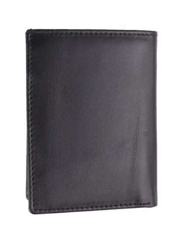 Cartera Bandera España Piel Negra