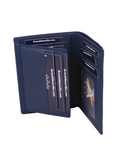 Cartera Bandera España Piel Azul