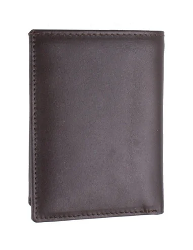 Cartera Bandera España Piel Marrón