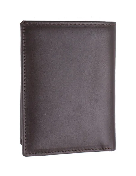 Cartera Bandera España Piel Marrón