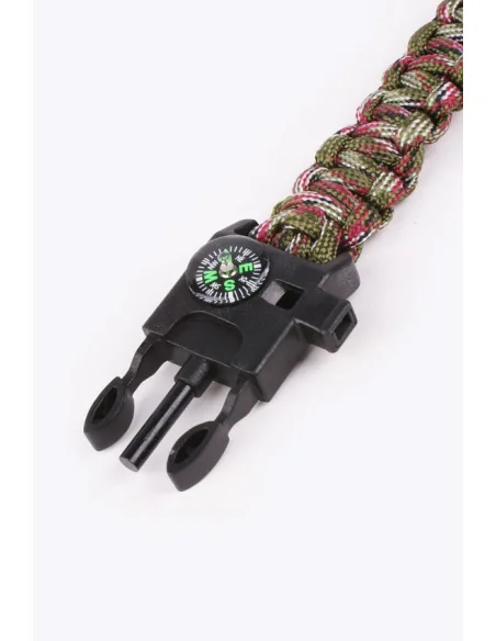 Pulsera Paracord Supervivencia Camo (multicamuflaje)