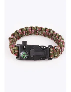 Pulsera Paracord Supervivencia Camo (multicamuflaje)