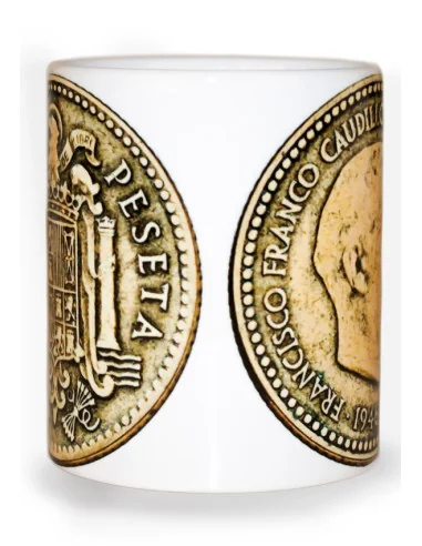 Taza Peseta Franco Águila San Juan
